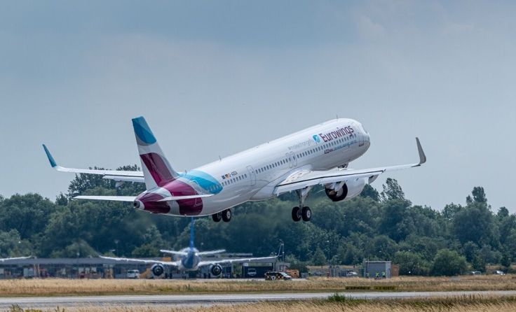 Eurowings A321 neo hebt ab (Foto: Eurowings)