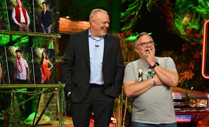 Stefan Raab und Elton (re.) (Foto: RTL/Julia Feldhagen)