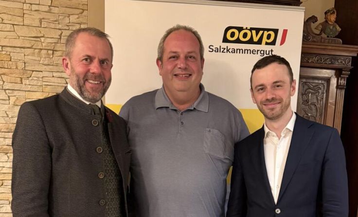 Rudi Raffelsberger, Johannes Niederhauser, Severin Gruber (v. li.) (Foto: OÖVP Salzkammergut)
