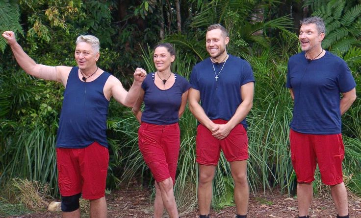 Hubert Fella, Simone Ballack, Patrick Romer und Hardy Krüger (v. li.) (Foto: RTL)