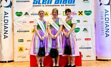 Narzissenfest-Hoheiten verzaubern den Steiralauf in Bad Mitterndorf