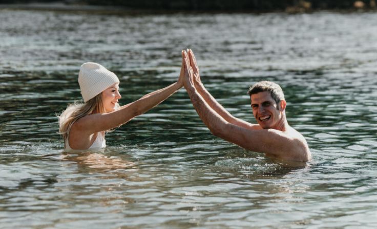 Eisbaden ist gesund und stärkt die Abwehrkräfte (Foto: Fit im Fluss)