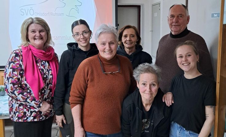 Verantwortliche bei der Jahreshauptversammlugn (Foto: SVÖ Ohlsdorf/Ruhsam)