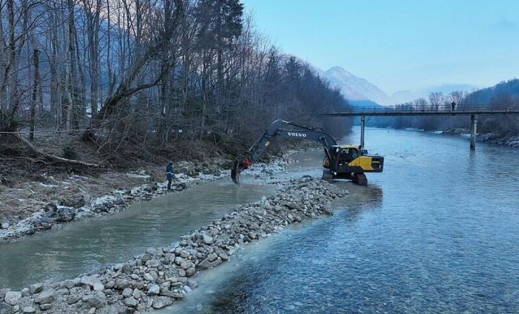 Revitalisierung von Laichplätzen an der Traun (Foto: oebf/X. Wimmer)