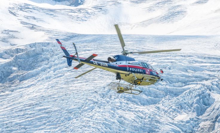 Polizeihubschrauber im Einsatz (Foto: pyty/adobe.stock)