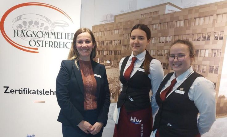 Schülerinnen beim Bundesbewerb in Wien (Foto: HLW Wolfgangsee)