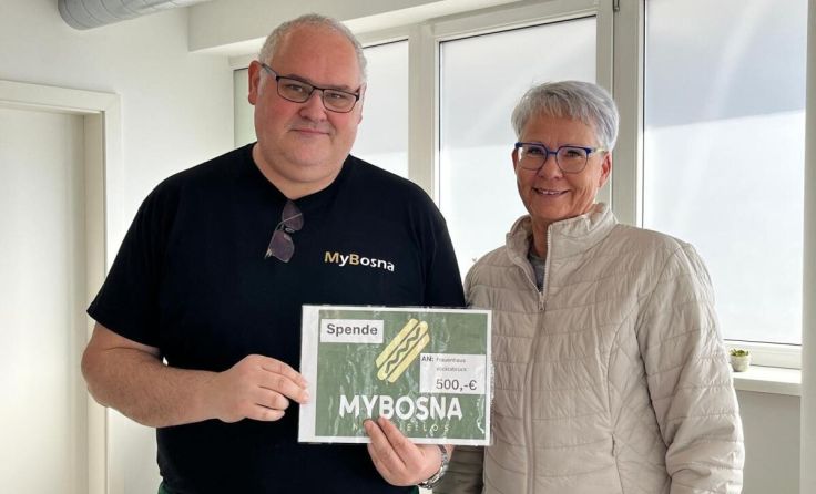 Albert Janschitz (MyBosna) und Gudrun Steiner (Frauenhaus Vöcklabruck) (Foto: My Bosna)