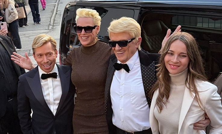 Helmut Werner, Brigitte Nielson , Heino, Nicole Werner (v. li.) (Foto: Tom Leitner)