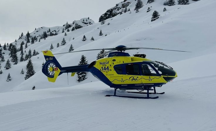 Christoph Liechtenstein im Einsatz (Foto: AAA Alpine Air Ambulanz AG)
