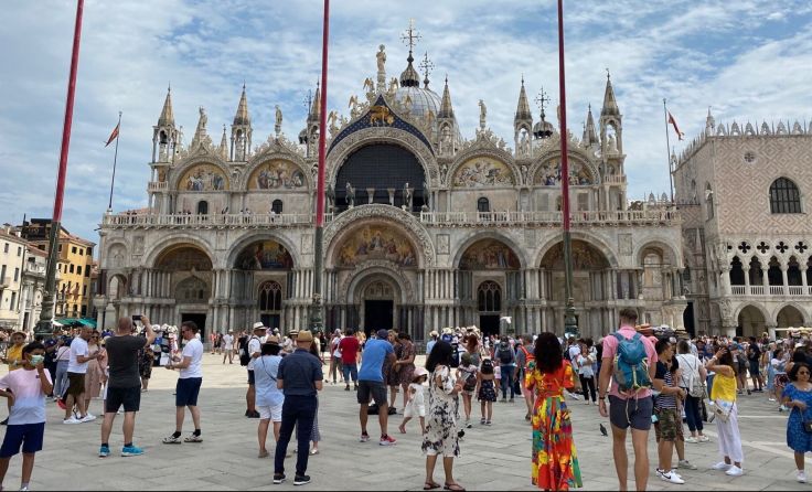 Der Markusplatz in Venedig (Foto: Tom Leitner)