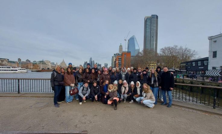 Die Schüler der HLW Wolfgangsee in London (Foto: HLW Wolfgangsee)