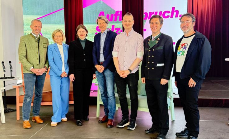 Verantwortliche bei der Podiumsdiskussion in der Trinkhalle Bad Ischl (Foto: Tom Leitner)