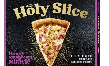 Holy Slice: Neue Tiefkühlpizza setzt auf XXL-Genuss und fluffigen Steinofenboden