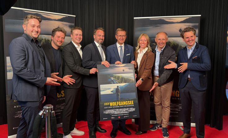 Verantwortliche bei der Filmpremiere am Wolfgangsee (Foto: Tom Leitner)