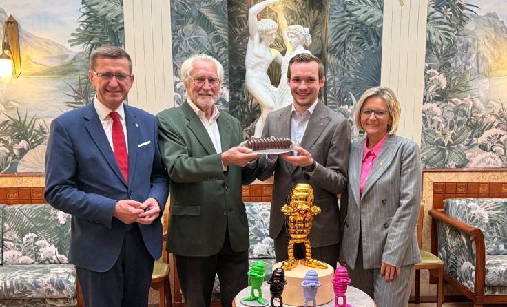Markus Achleitner, Josef und Philipp Zauner, Ines Schiller (v. li.) (Foto: Tom Leitner)