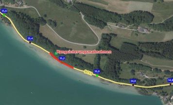 B151-Sperre am Mondsee: Hang wird jetzt dauerhaft gesichert