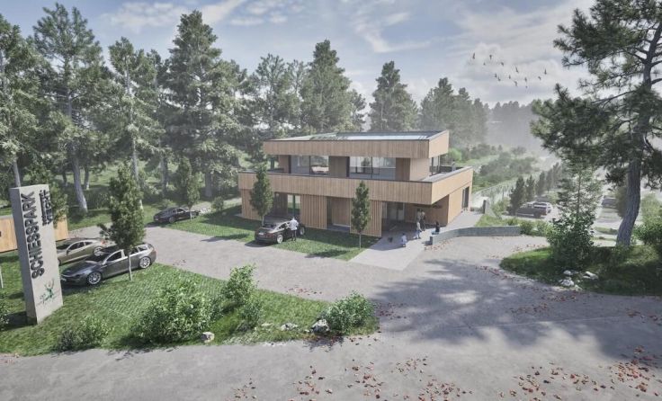 In Desselbrunn entsteht ein neues OÖ Jagdschießzentrum (Foto: kb+l architektur)