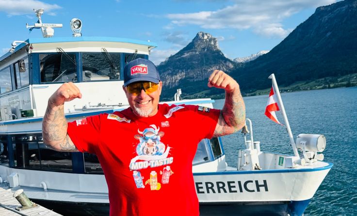 Franz Müllner zog kürzlich zwei Schiffe am Wolfgangsee (Foto: Tom Leitner)