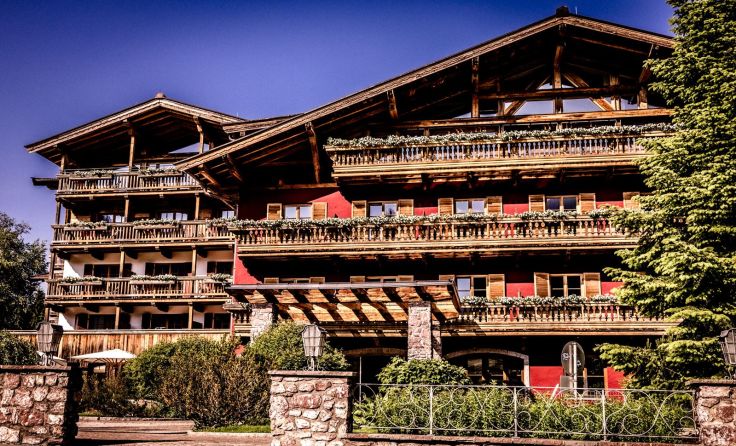 Außenansicht des Kitzhof Mountain Design Resort (Foto: Nadine Rupp)