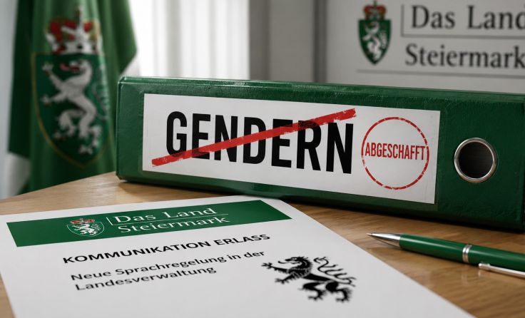 Land Steiermark schafft Gendern ab (Foto: KI generiert)