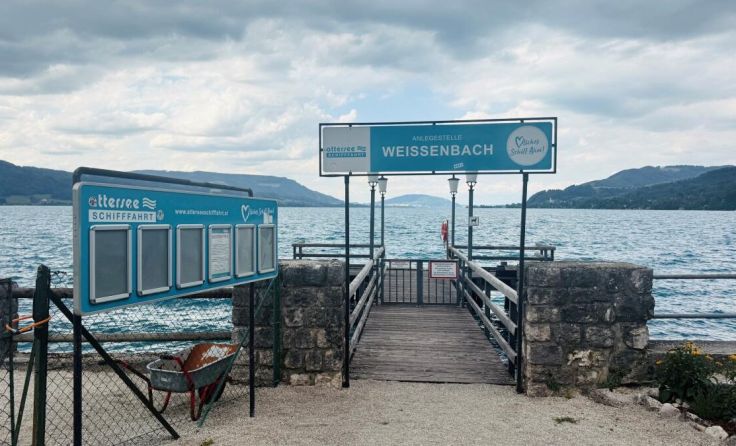 Schiffsanlegestelle Weissenbach am Attersee (Foto: Tom Leitner)