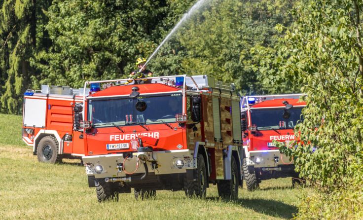 Neue Waldbrandfahrzeuge für Feuerwehren (Foto: Hermann Kollinger)