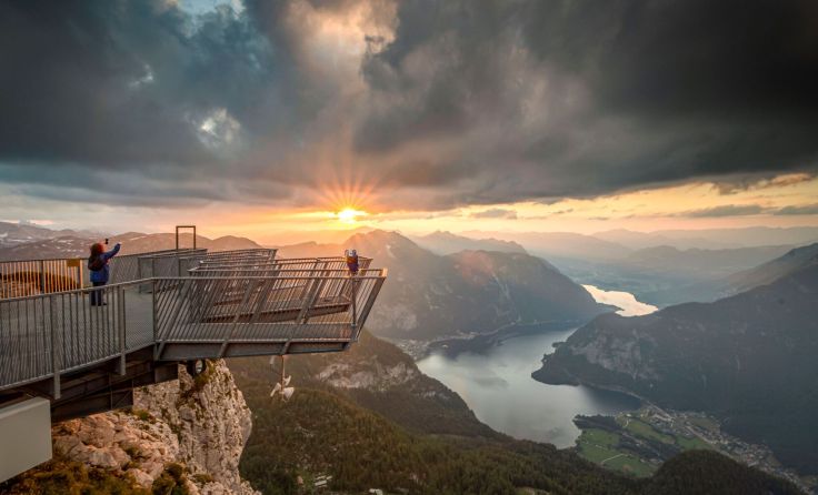 Sonnenuntergang auf dem Krippenstein (Foto: Rudi Kain)