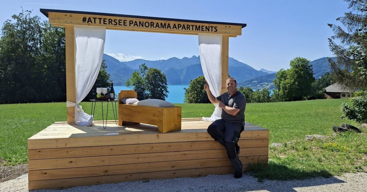 В Штайнбахе у Аттерзее открыт новый фотопанорама с видом на озеро и горы