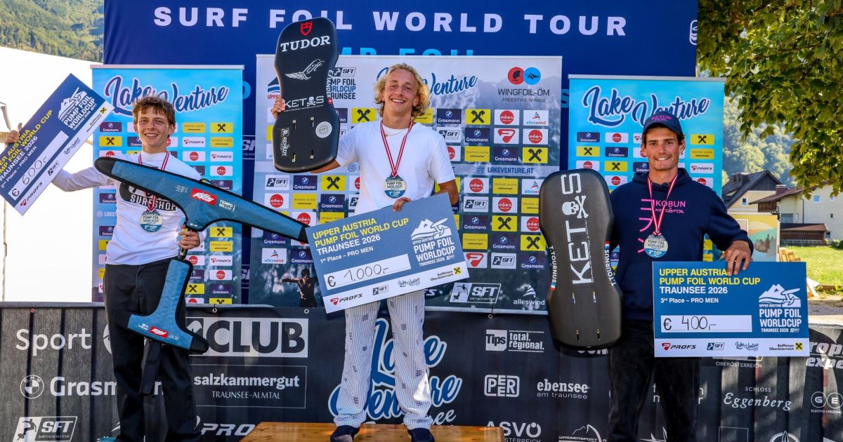 Pump-Foil World Cup at Lake Traunsee: Scheibler takes a strong second ...