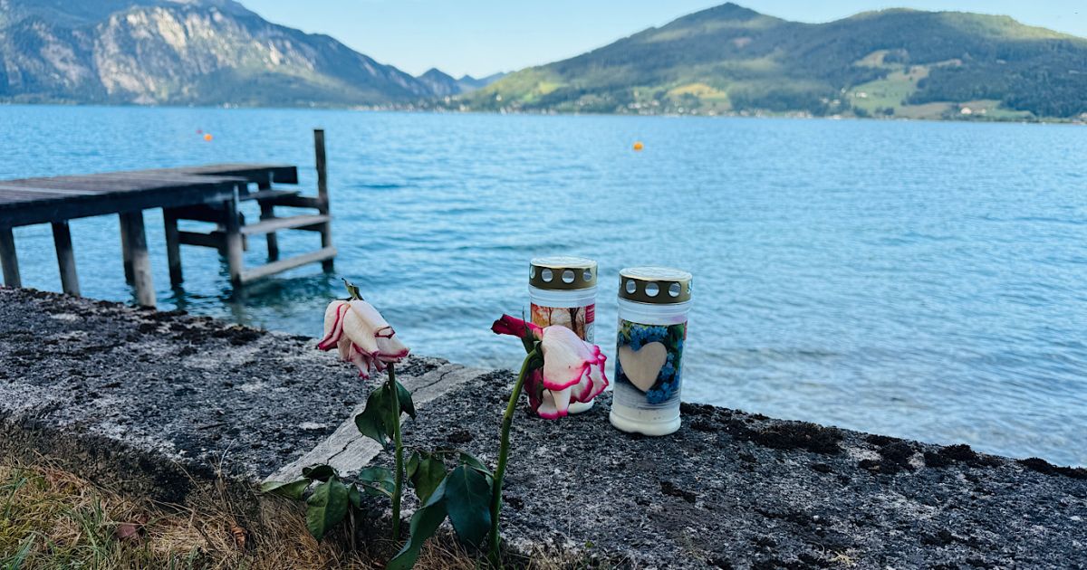 After plane crash in Lake Attersee: Farewell to Fiona (19)