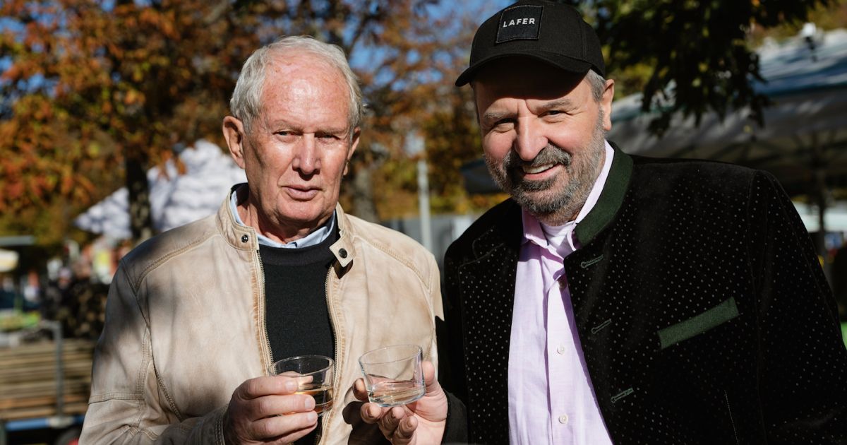 Johann Lafer und Helmut Marko gemeinsam auf Genusstour durch Graz