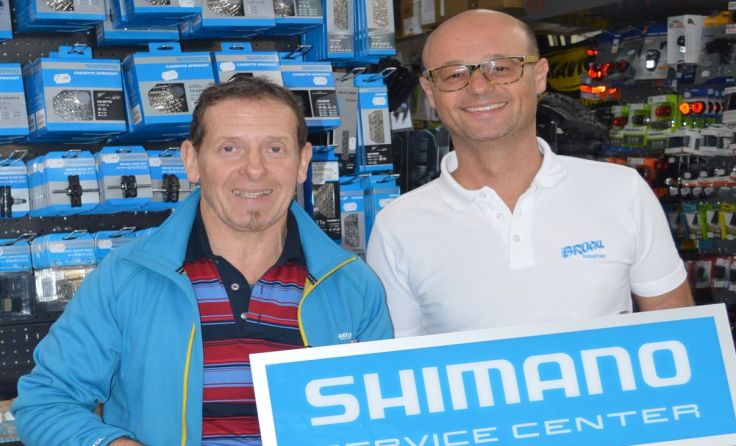 Die beiden Linzer Shimano-Spezialisten Alfred Brückl (r.) und Leo Kiesl Foto: Brückl/Kiesl 