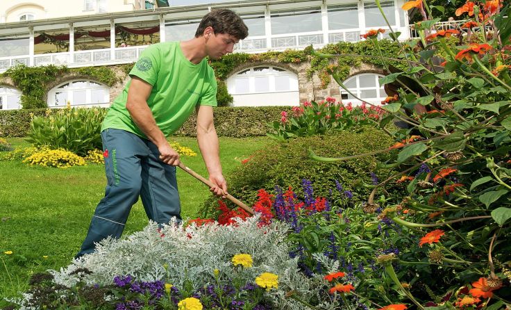 Der Maschinenring sorgt für einen gepflegten Garten. Foto: Maschinenring