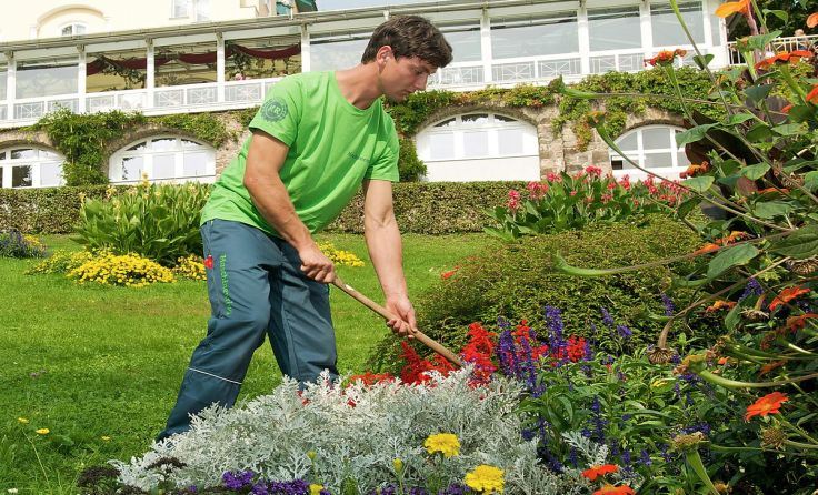 Der Maschinenring sorgt für einen gepflegten Garten. Foto: Maschinenring