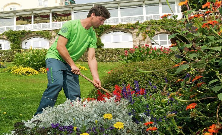 Der Maschinenring sorgt für einen gepflegten Garten. Foto: Maschinenring