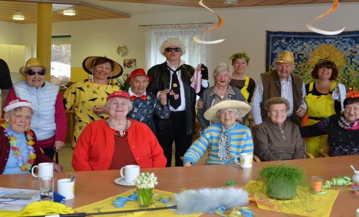 Auch im Tageszentrum "Lebensgarten" wurde Fasching gefeiert. Foto: Ganglberger