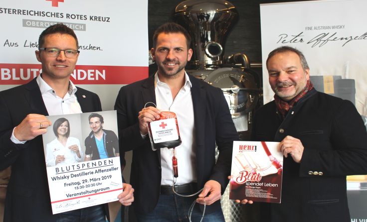 (V. l.) Gerald Roth, Peter Affenzeller und Werner Watzinger. Foto: OÖRK