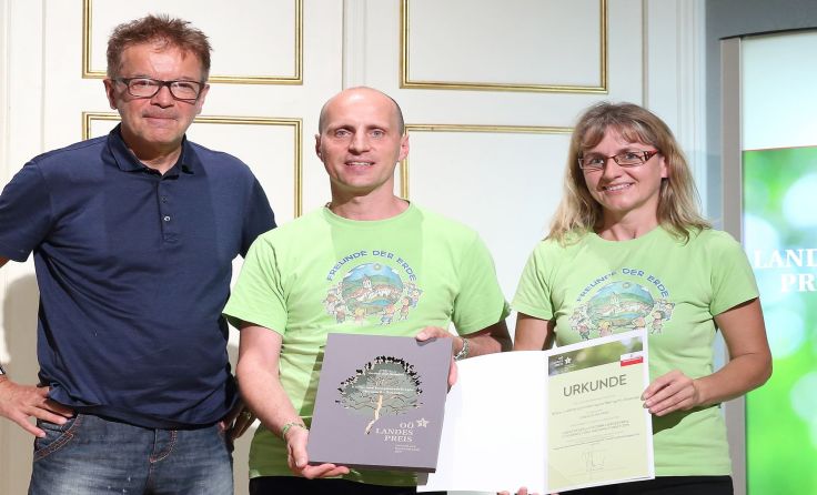 Die Vertreter vom Projekt "Freunde der Erde". Foto: Land OÖ/Sabrina Liedl