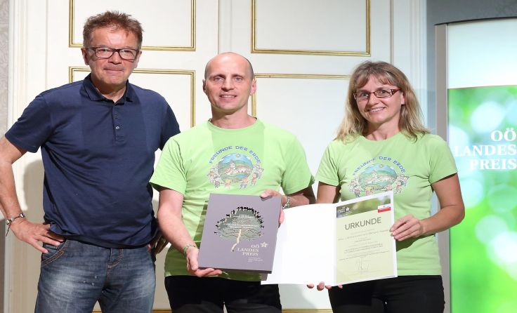 Die Vertreter von "Freunde der Erde". Foto: Land OÖ/Sabrina Liedl