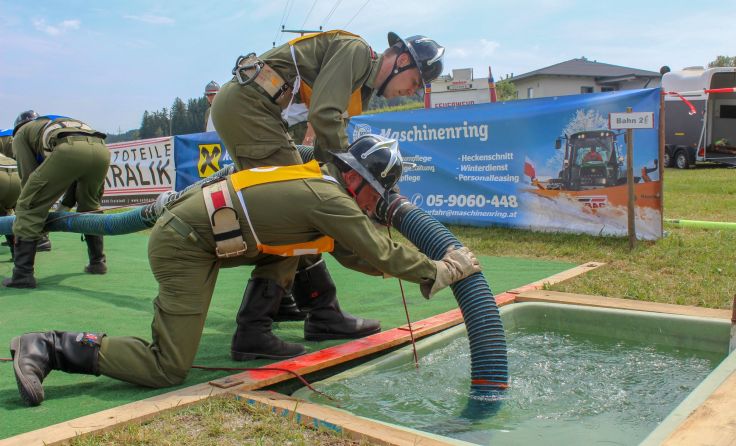 Vollen Einsatz zeigten die Bewerbsgruppen am Wochenende. Foto: Sebastian Denkmayr