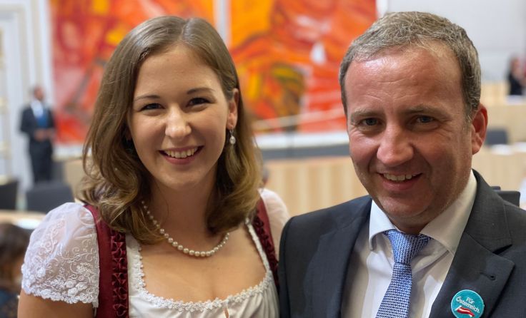Claudia Plakolm und Michael Hammer. Foto: ÖVP
