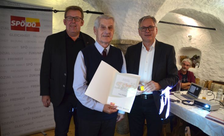 (V.l) Herbert Enzenhofer, Franz Webinger und Alois Stöger. Foto: Maureder