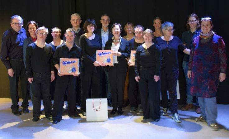Doris Schmidauer war in der Gusenstadt zu Gast.Foto: Diakoniewerk