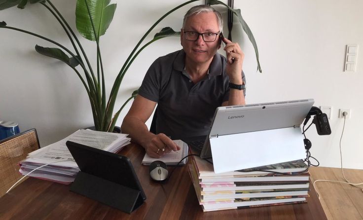 Alois Stöger in seinem Homeoffice. Foto: Privat