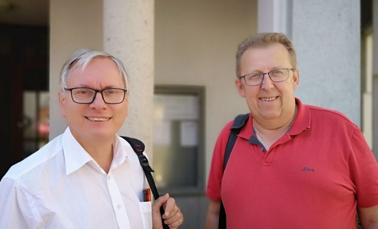 Alois Stöger und Herbert Enzenhofer. Foto: Bettina Heim 
