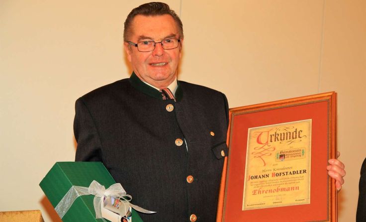 Johann Hofstadler leistete viel für die Gemeinde. Foto: Hans Dumfarth