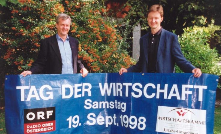 Franz Tauber (rechts) ist heute Leiter der WKO Urfahr-Umgebung. (Foto: WKOÖ)