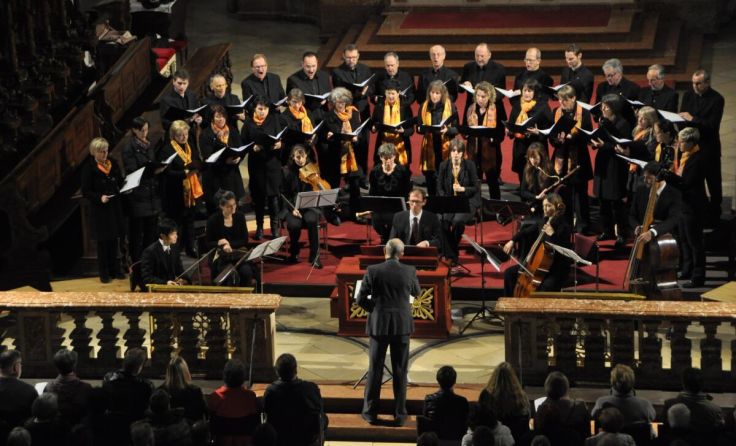 Die Leonfeldner Kantorei tritt in der Pfarrkirche Bad Leonfelden auf. (Foto: Werner Kotek)
