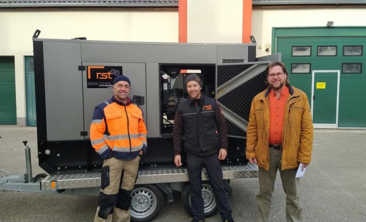 Das neue Notstromaggregat ist ab sofort einsetzbar. (Foto: Marktgemeinde Feldkirchen/Donau)