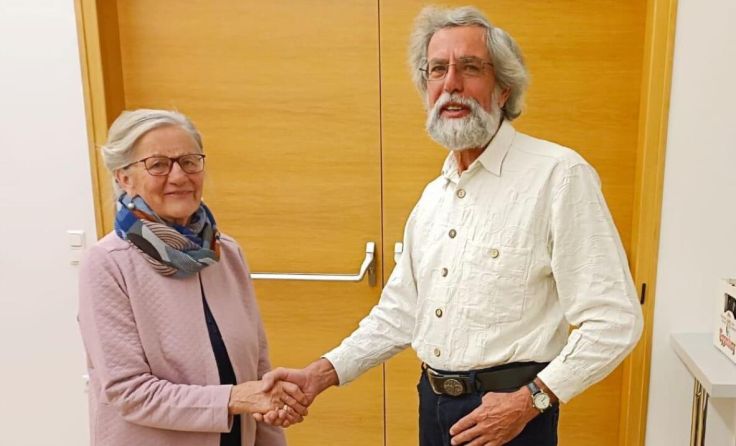 Hedwig Klammerberger und ihr Nachfolger Rudi Weißenböck. (Foto: J. Reingruber)